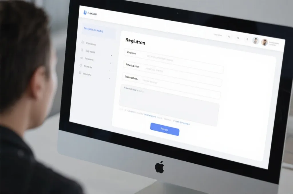 星亿平台注册页面信息结构示意图